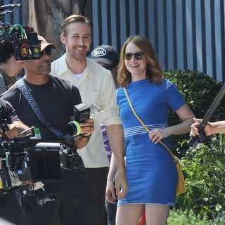 Scene in Movie La La Land Filming
