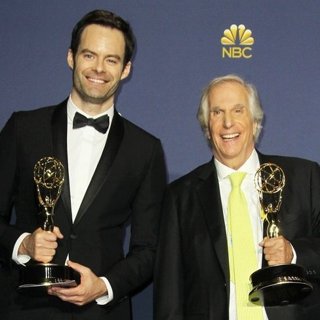 Bill Hader, Henry Winkler in 70th Emmy Awards - Press Room