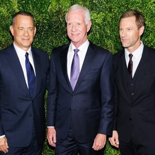 Tom Hanks, Chesley Sullenberger, Aaron Eckhart in 2016 Museum of Modern Art Film Benefit Honoring Tom Hanks