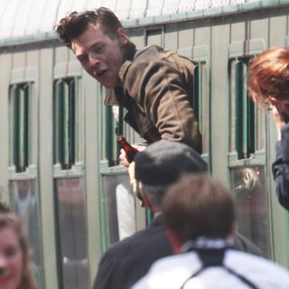 Harry Styles on The Set of Dunkirk