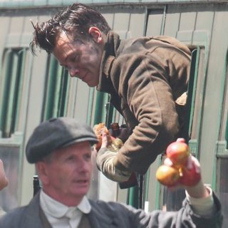 Harry Styles on The Set of Dunkirk