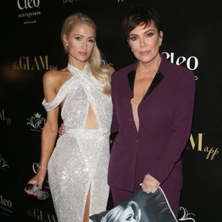Paris Hilton, Kris Jenner in The Glam App Celebration Event