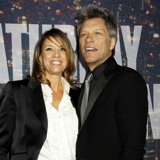 Dorothea Hurley, Jon Bon Jovi in Saturday Night Live 40th Anniversary Special - Red Carpet Arrivals