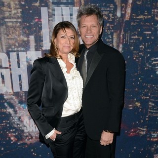 Dorothea Hurley, Jon Bon Jovi in Saturday Night Live 40th Anniversary Special - Red Carpet Arrivals