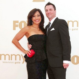 Carrie Ann Inaba, Jesse Sloan in The 63rd Primetime Emmy Awards - Arrivals