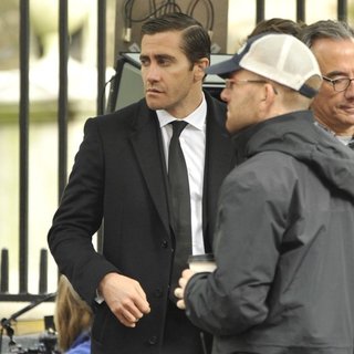 Filming Takes Place on The Set of Demolition