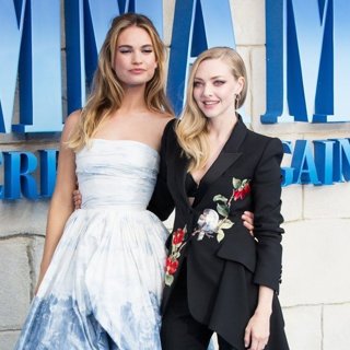 Lily James, Amanda Seyfried in The World Premiere of Mamma Mia! Here We Go Again - Arrivals