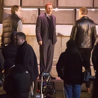 Filming on The Set of Mortdecai