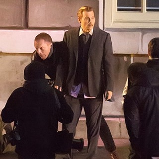 Filming on The Set of Mortdecai