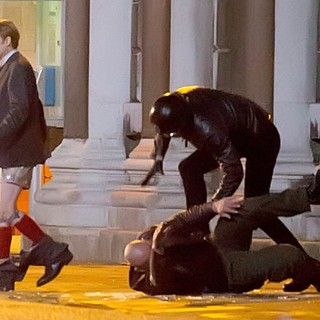 Filming on The Set of Mortdecai