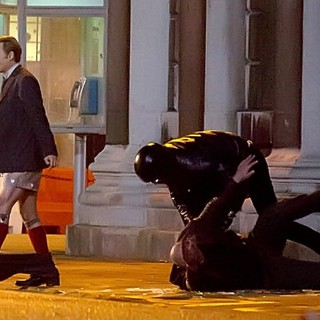 Filming on The Set of Mortdecai