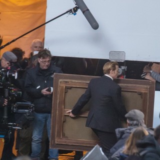 On The Set of Movie Mortdecai