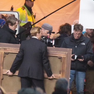 On The Set of Movie Mortdecai