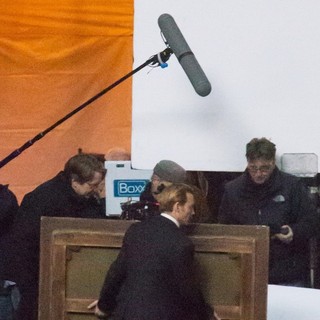 On The Set of Movie Mortdecai
