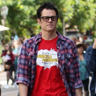 Johnny Knoxville Out for Christmas Shopping at The Grove