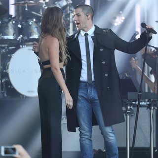 Nick Jonas and Tove Lo Seen Performing on Jimmy Kimmel Live!