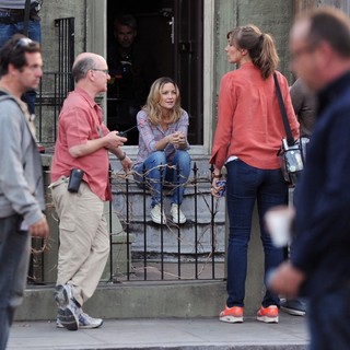 Filming Movie Good People on Location