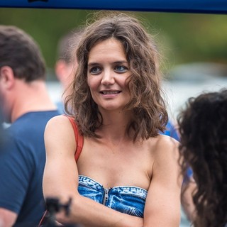 Katie Holmes and Stefania Owen Filming All We Had