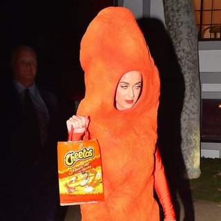 Katy Perry Dresses Up as a Flaming Hot Cheeto for Halloween, North West ...