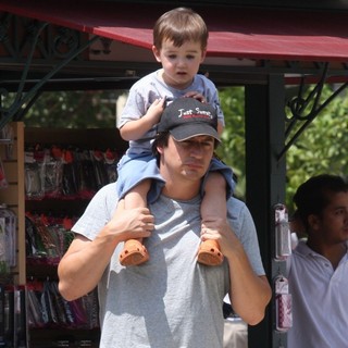 Ken Marino Out Shopping in Hollywood with His Family
