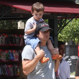 Ken Marino Out Shopping in Hollywood with His Family