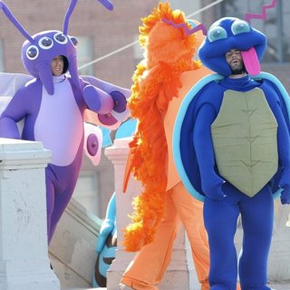 Jesse Carmichael, Adam Levine, Maroon 5 in Adam Levine and Jesse Carmichael Dresses as A Pokemon for Maroon 5 Music Video