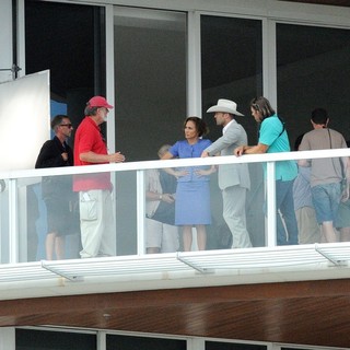 On The Film Set of Parker Shooting on Location in Florida