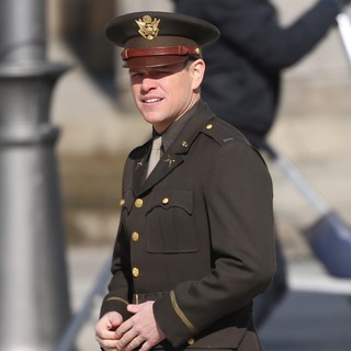 On The Set of Movie The Monuments Men
