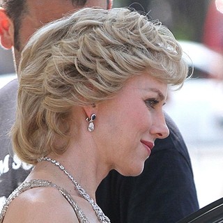 Naomi Watts Dressed as Princess Diana Shooting Caught in Flight