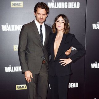 Austin Nichols, Chloe Bennet in The Walking Dead Season 6 Premiere - Red Carpet Arrivals