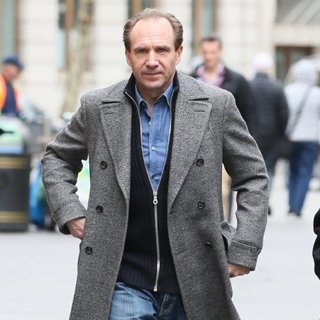 Ralph Fiennes in Ralph Fiennes Seen at Global Radio