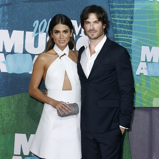 Nikki Reed, Ian Somerhalder in 2015 CMT Music Awards - Arrivals