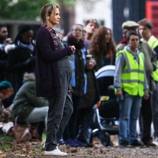 Filming on The Set for The Movie Bridget Jones's Baby