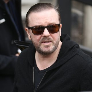 Ricky Gervais Outside ITV Studios