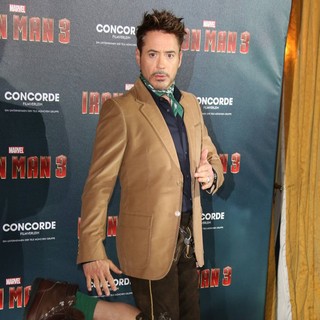 Robert Downey Jr. in Iron Man 3 Photocall