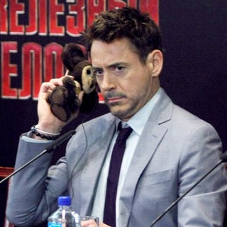 Robert Downey Jr. in Iron Man 3 Press Conference