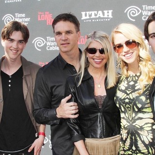 Luc Robitaille, Stacey Toten, Steven R. McQueen in The World Premiere of Disney-Jerry Bruckheimer Films' The Lone Ranger