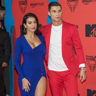Georgina Rodriguez, Cristiano Ronaldo in 2019 MTV Europe Music Awards - Arrivals