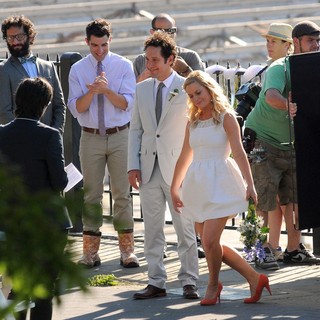 Paul Rudd and Amy Poehler Filming They Came Together on Location