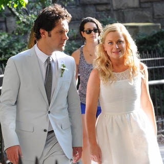 Paul Rudd and Amy Poehler Filming They Came Together on Location