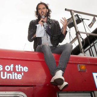 Russell Brand in Fire Brigades Union's Ring of Fire Anti Cuts Event