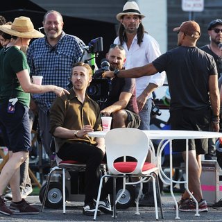 Scene in La La Land Filming
