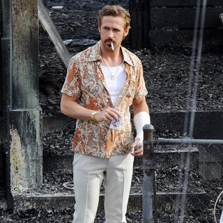 On The Set of Movie The Nice Guys Filming
