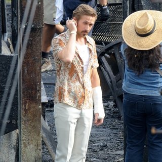 On The Set of Movie The Nice Guys Filming