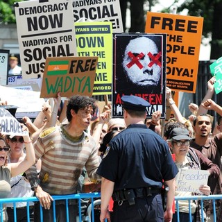 Filming on The Set of The Dictator