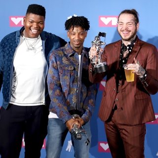 21 Savage, Post Malone in 2018 MTV Video Music Awards - Press Room