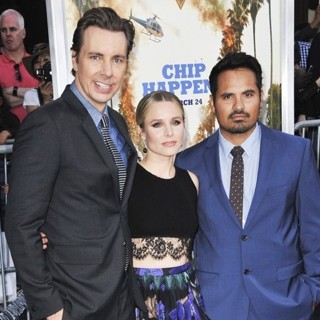 Dax Shepard, Kristen Bell, Michael Pena in Film Premiere of CHiPs