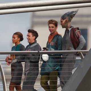 Cast and Crew Shoot Scenes for The Movie Guardians of the Galaxy