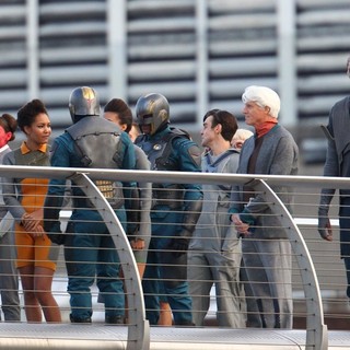 Cast and Crew Shoot Scenes for The Movie Guardians of the Galaxy