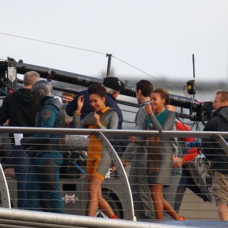 Cast and Crew Shoot Scenes for The Movie Guardians of the Galaxy